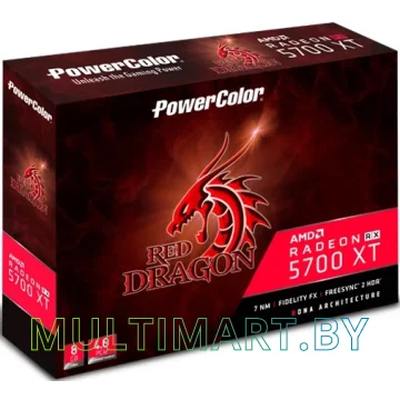 Видеокарта PowerColor Red Dragon Radeon RX 5700 XT (AXRX 5700 XT 8GBD6-3DHR/OC) картинка 5